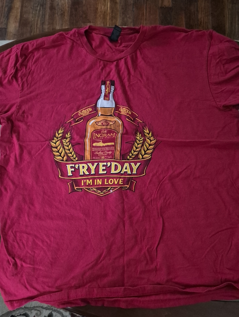 Frye'Day Red Graphic Short-Sleeve Men’s Shirt